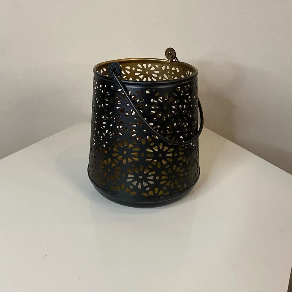 Pier One Black Metal Candle Lantern